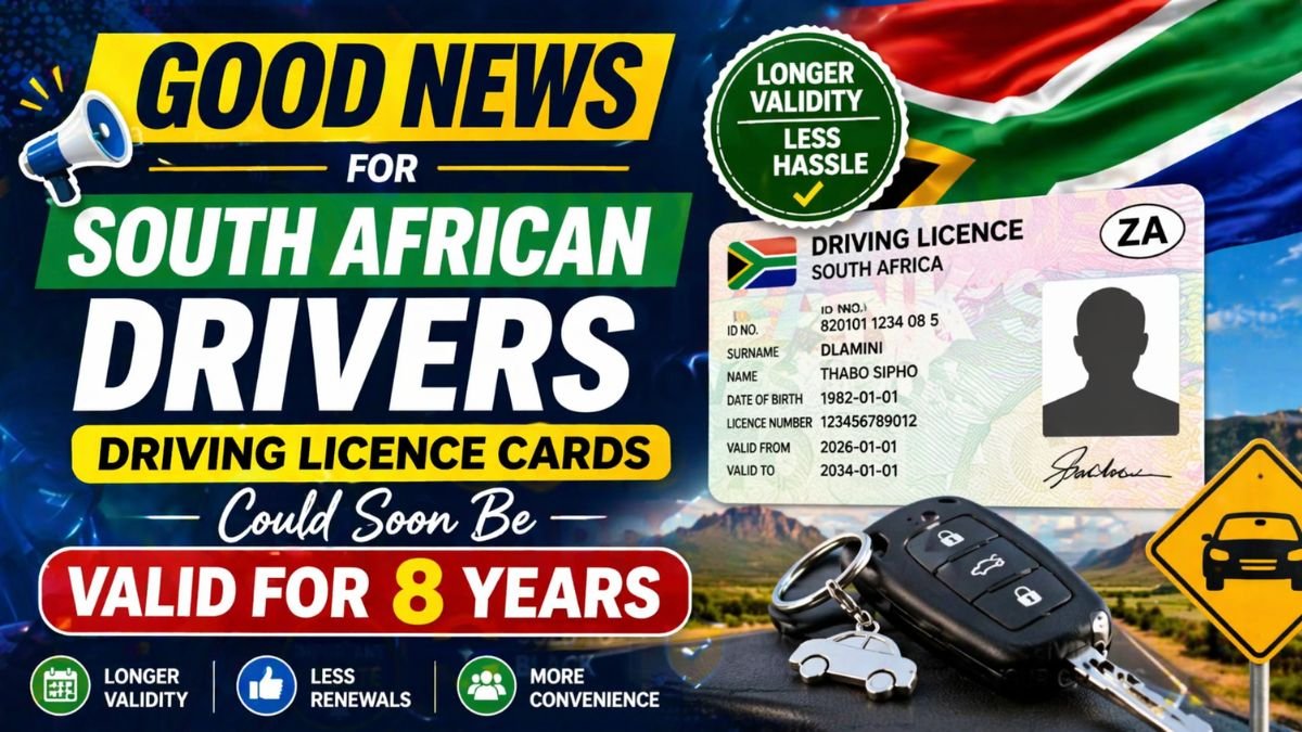 Good News for South African Drivers - Driving Licence Cards Could Soon Be Valid for 8 Years