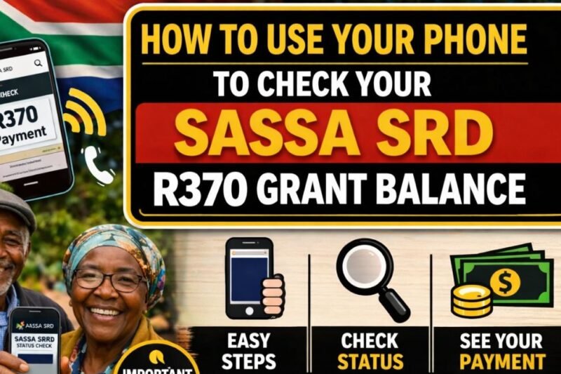 How To Use Your Phone To Check Your SASSA SRD R370 Grant Balance