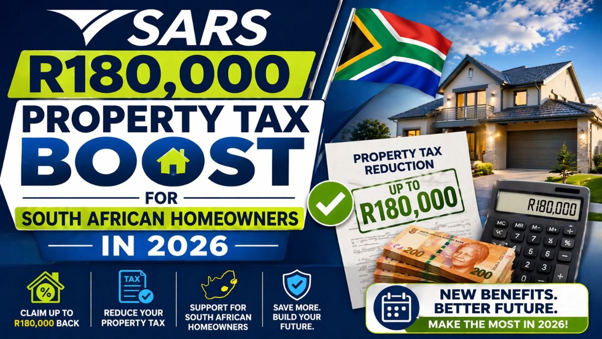 SARS R180,000 Property Tax Boost for South African Homeowners in 2026