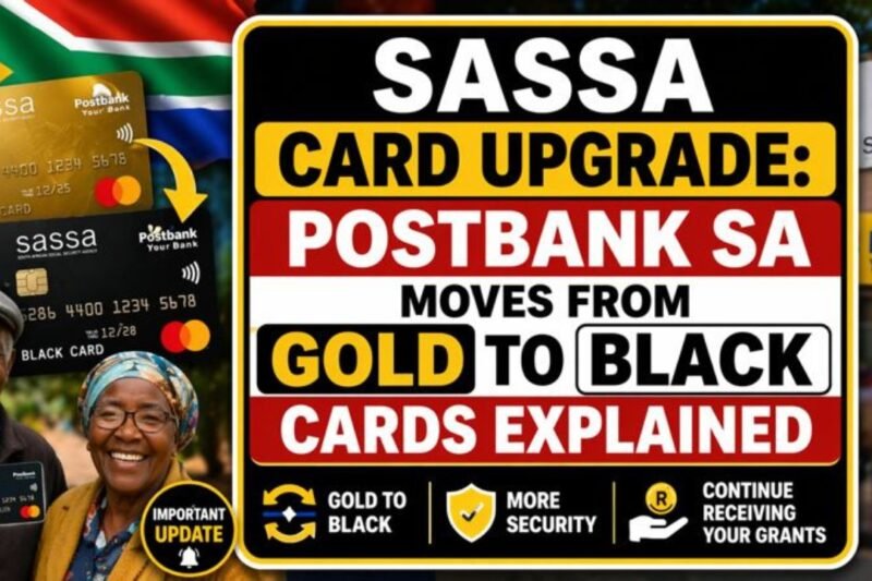 SASSA Card Upgrade: Postbank SA Moves from Gold to Black Cards Explained