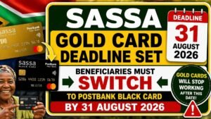 SASSA Gold Card Deadline Set - Beneficiaries Must Switch to Postbank Black Card by 31 August 2026