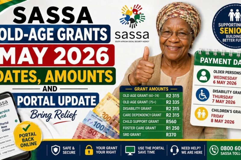 SASSA Old-Age Grants May 2026 – Dates, Amounts and Portal Update Bring Relief
