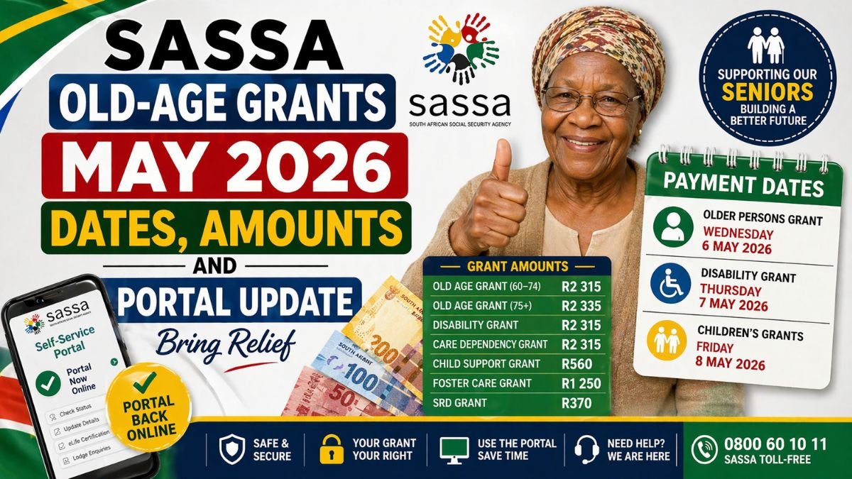 SASSA Old-Age Grants May 2026 - Dates, Amounts and Portal Update Bring Relief