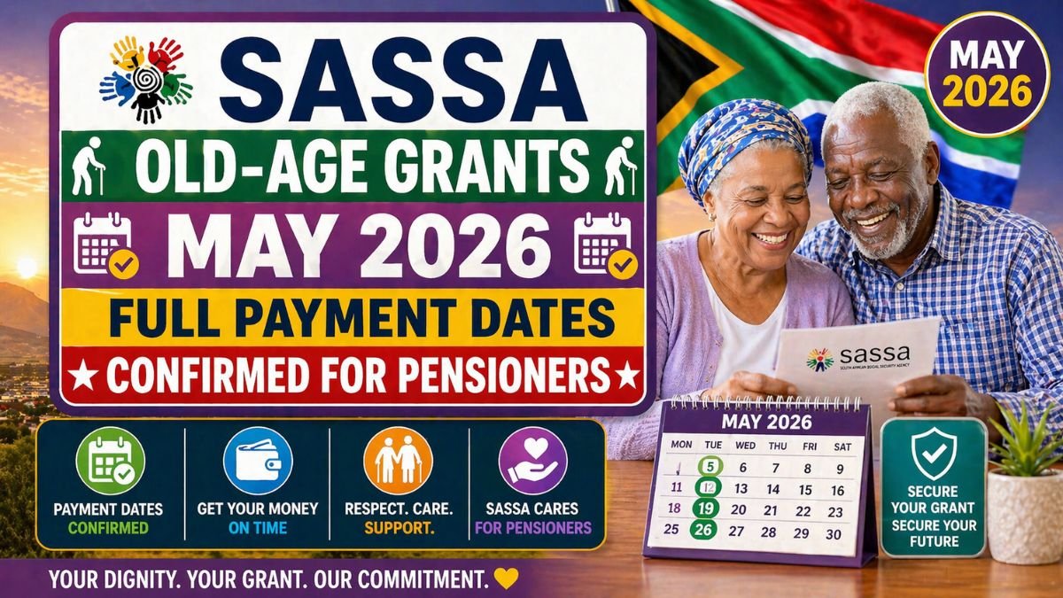 SASSA Old-Age Grants May 2026 - Full Payment Dates Confirmed for Pensioners