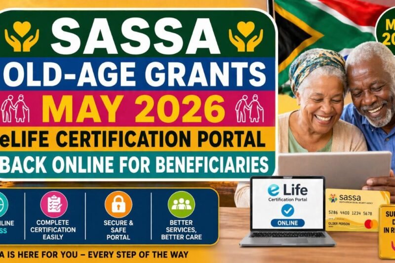 SASSA Old-Age Grants May 2026 – eLife Certification Portal Back Online for Beneficiaries