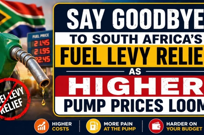Say Goodbye to South Africa’s Fuel Levy Relief as Higher Pump Prices Loom