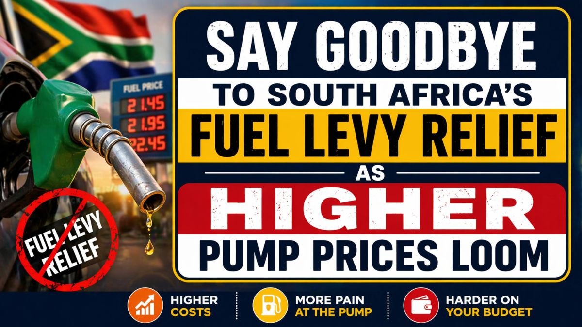 Say Goodbye to South Africa’s Fuel Levy Relief as Higher Pump Prices Loom